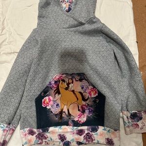 Custom Spirit Riding Free hooded sweatshirt